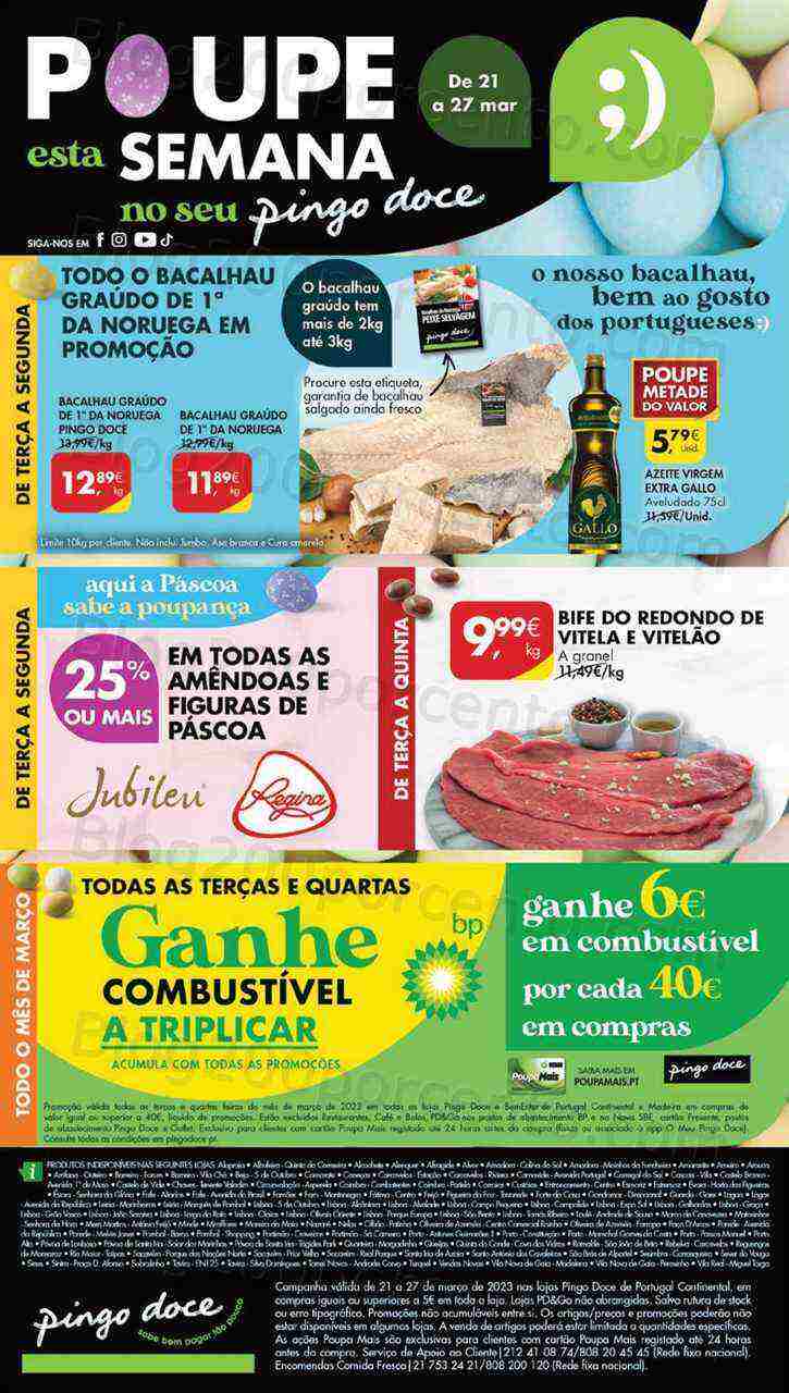 Antevisão Folheto PINGO DOCE Lojas Grandes Promoções de 21 a 27 março