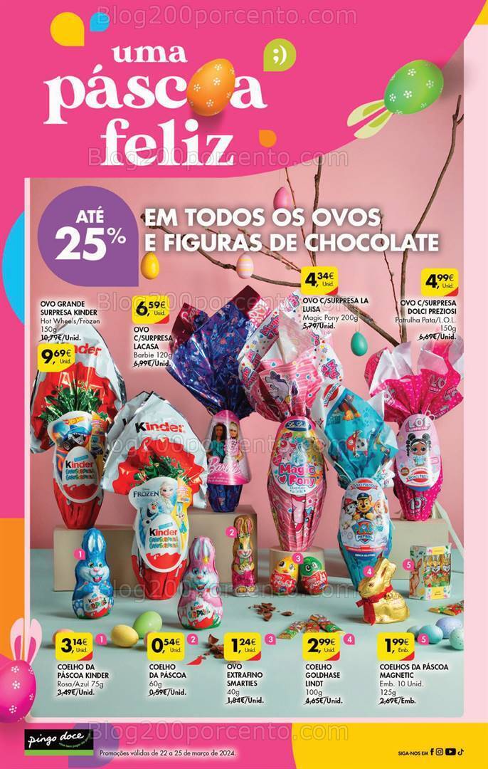 Antevisão Folheto PINGO DOCE Promoções Fim de Semana - 22 a 25 março