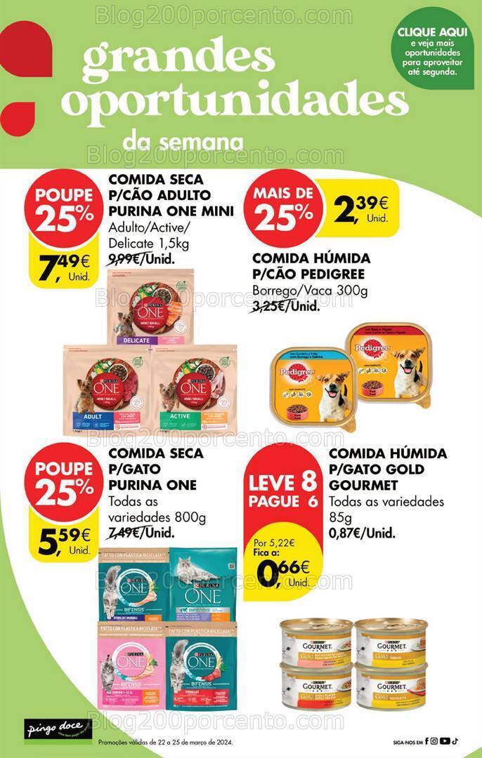 Antevisão Folheto PINGO DOCE Promoções Fim de Semana - 22 a 25 março