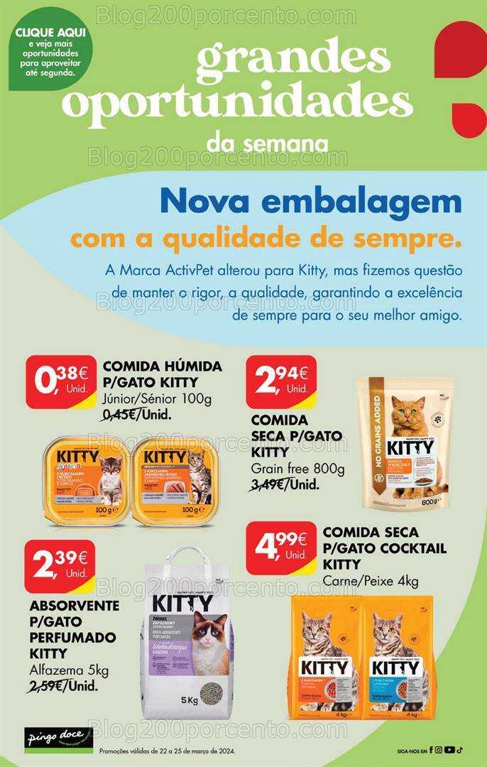 Antevisão Folheto PINGO DOCE Promoções Fim de Semana - 22 a 25 março