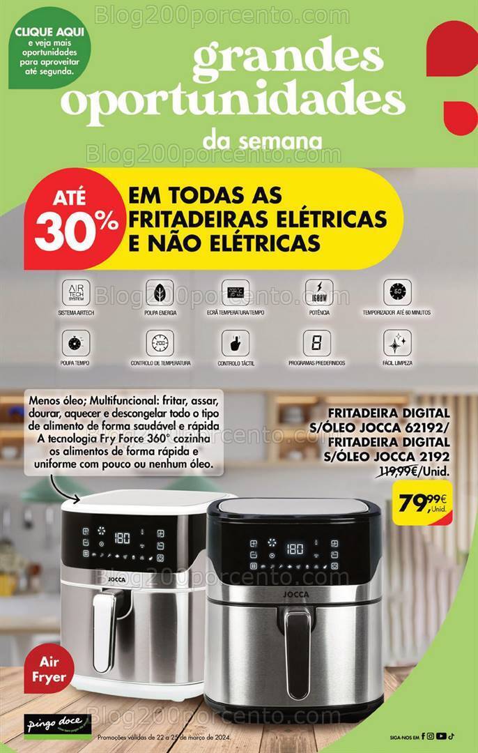 Antevisão Folheto PINGO DOCE Promoções Fim de Semana - 22 a 25 março