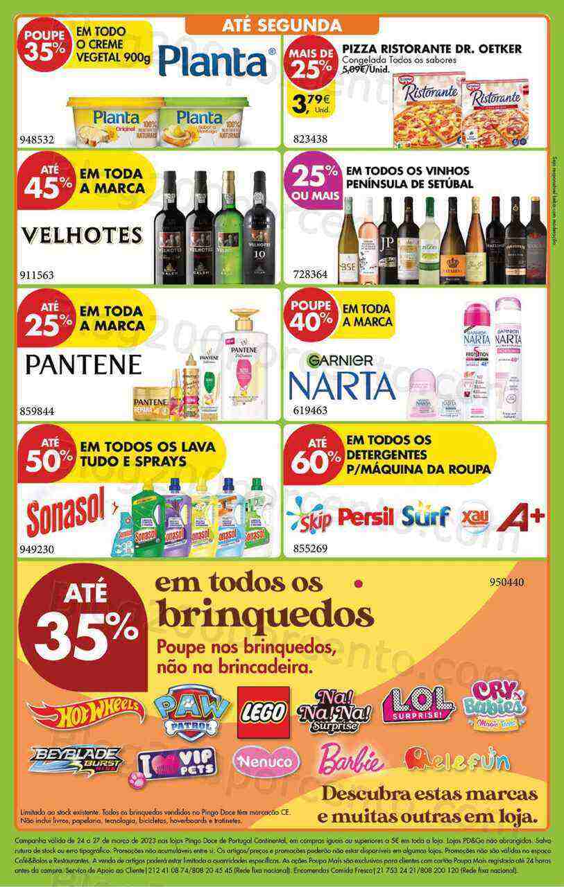 Antevisão Folheto PINGO DOCE Promoções Fim de Semana - 24 a 27 março