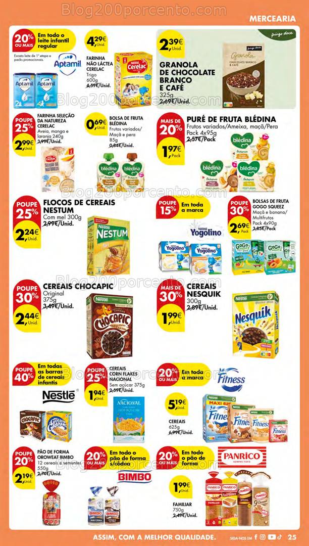 Antevisão Folheto PINGO DOCE Lojas Pequenas Promoções de 25 a 31 abril