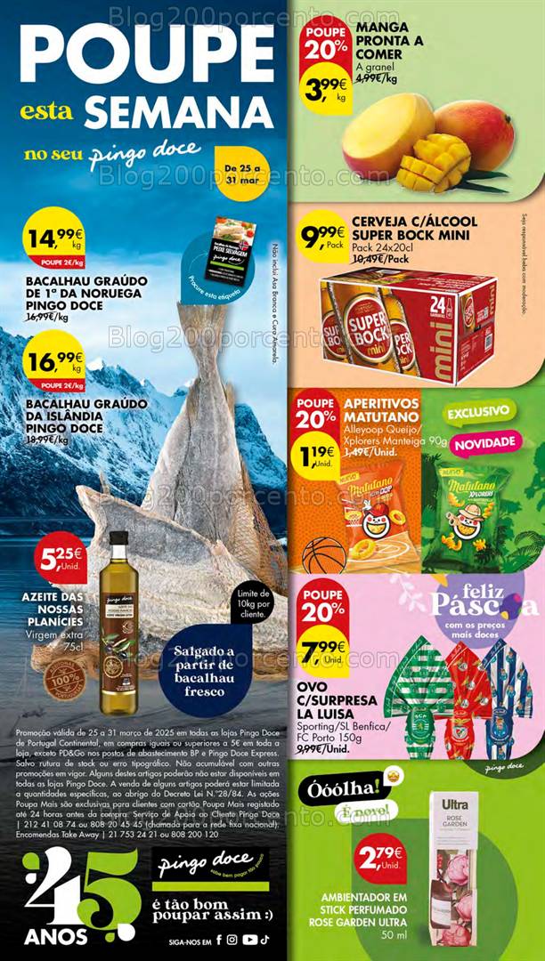 Antevisão Folheto PINGO DOCE Lojas Pequenas Promoções de 25 a 31 abril