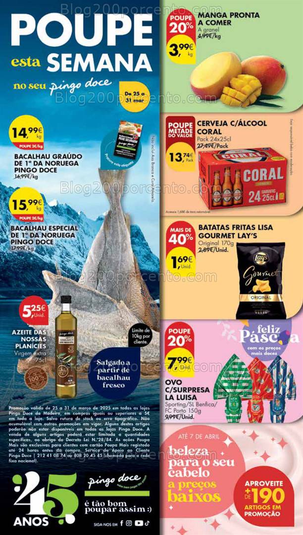 Antevisão Folheto PINGO DOCE Madeira Promoções de 25 a 31 abril