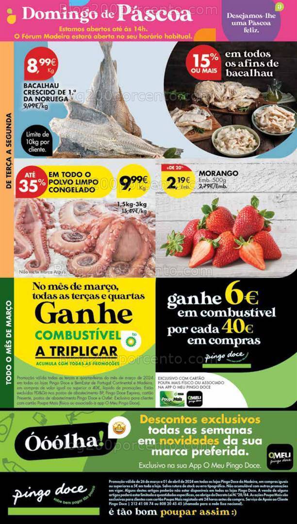 Antevisão Folheto PINGO DOCE Madeira Promoções de 26 março a 1 abril