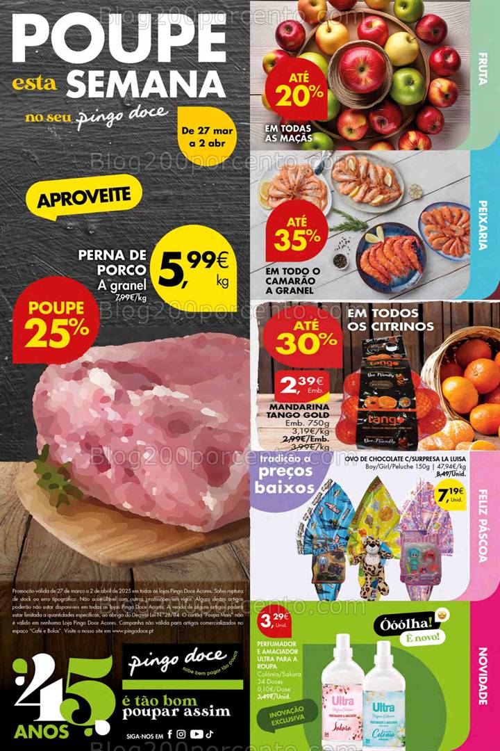 Antevisão Folheto PINGO DOCE Açores Promoções de 27 março a 2 abril