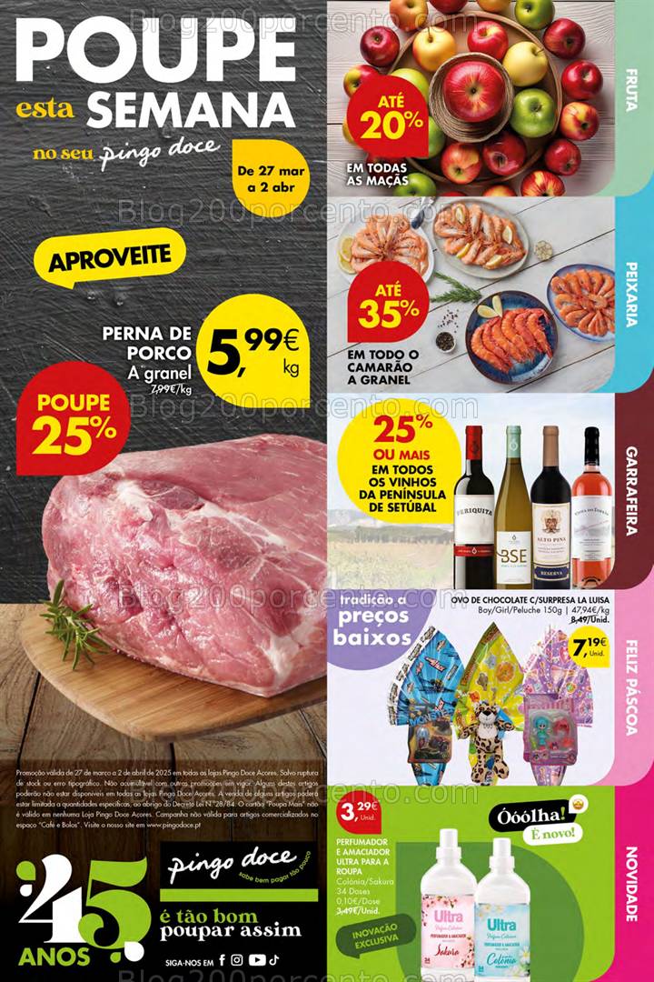 Antevisão Folheto PINGO DOCE Açores Promoções de 27 março a 2 abril