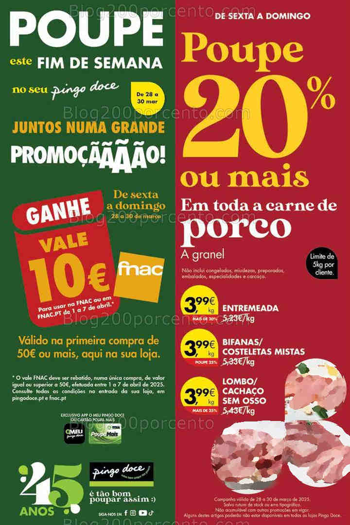 Antevisão Folheto PINGO DOCE Madeira Fim de Semana - 28 a 31 março