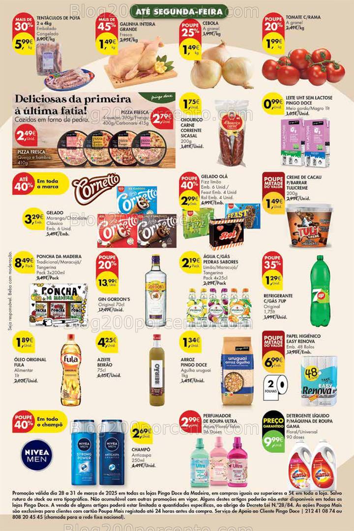 Antevisão Folheto PINGO DOCE Madeira Fim de Semana - 28 a 31 março