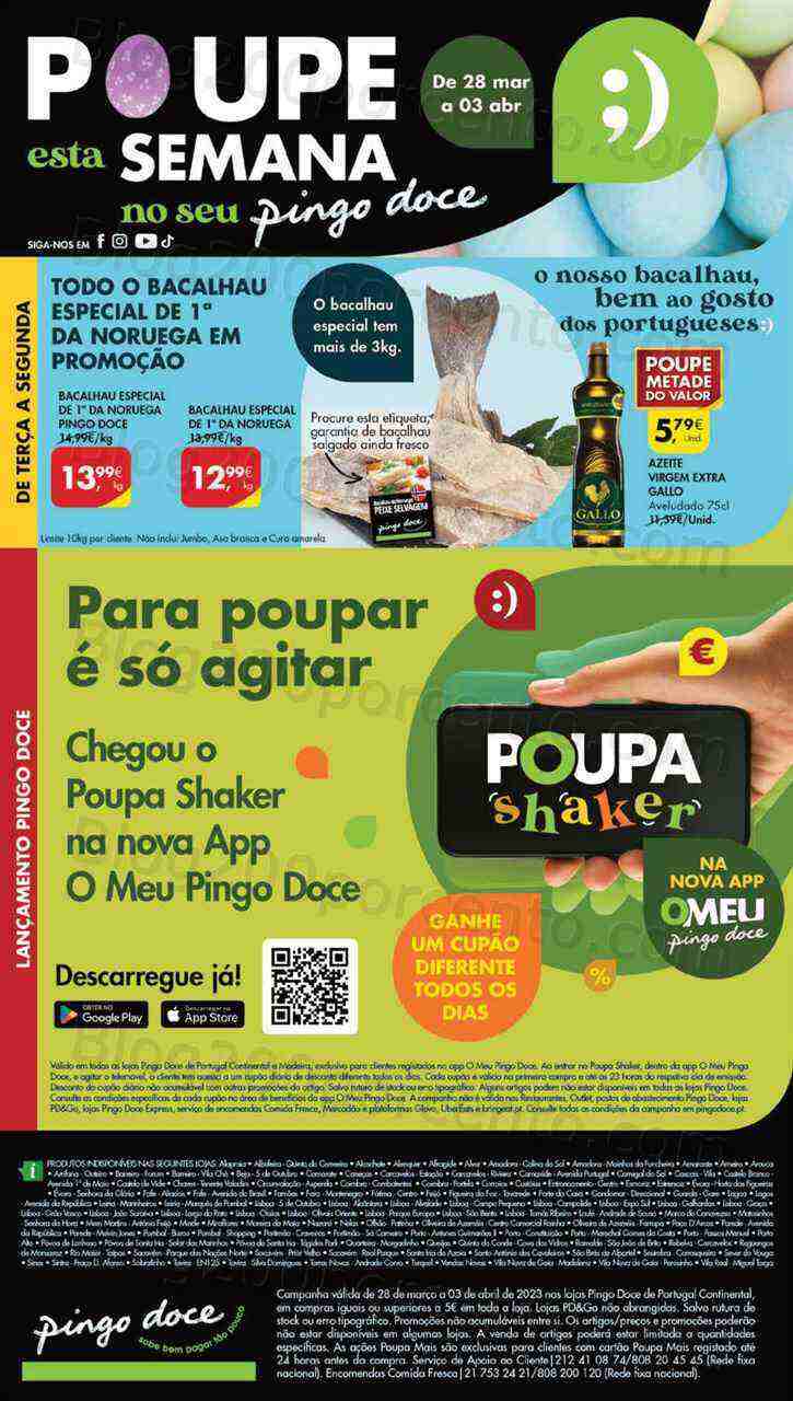 Antevisão Folheto PINGO DOCE Lojas Grandes Promoções de 28 março a 3 abril