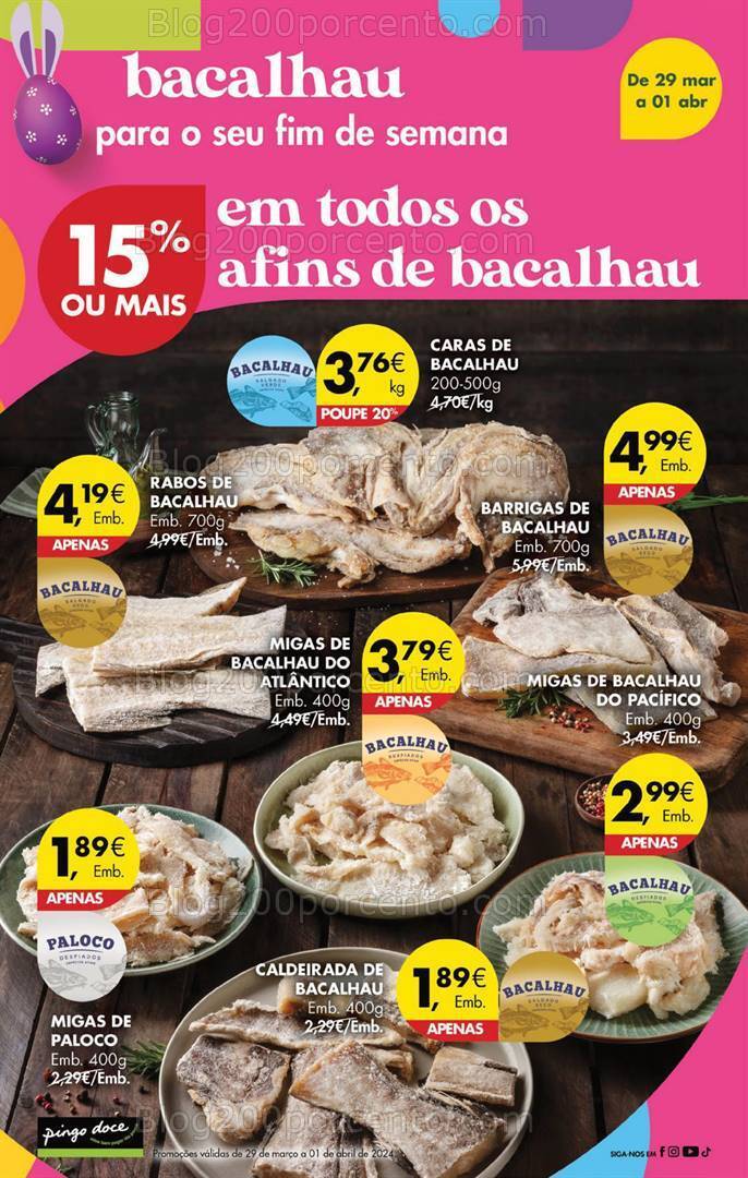Antevisão Folheto PINGO DOCE Promoções Fim de Semana de 29 março a 1 abril