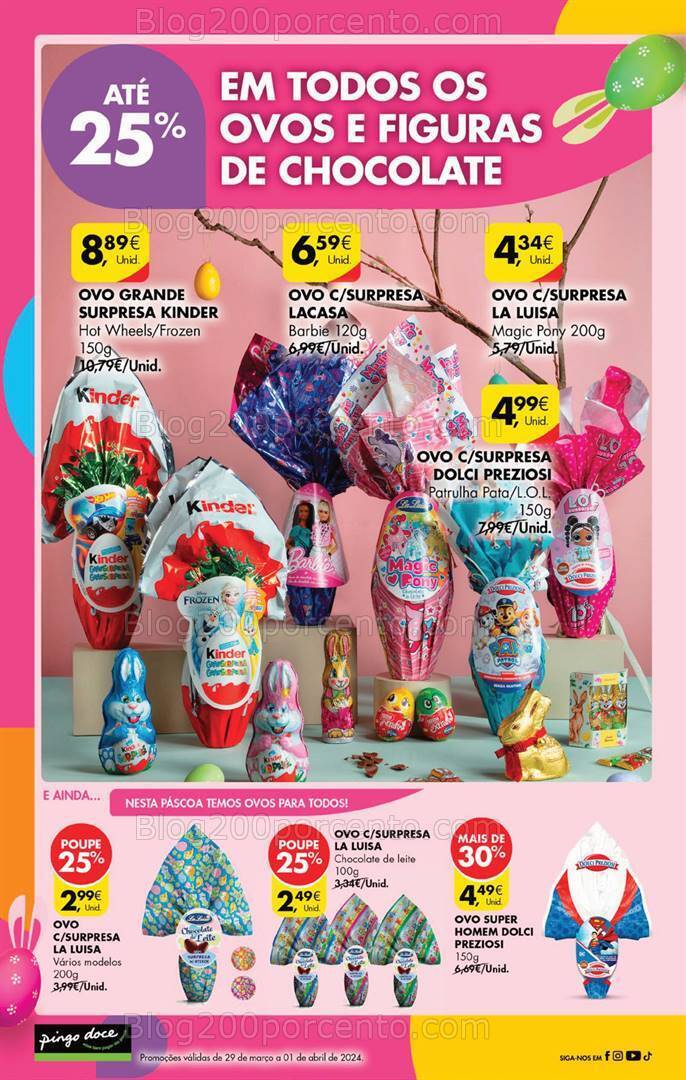 Antevisão Folheto PINGO DOCE Promoções Fim de Semana de 29 março a 1 abril