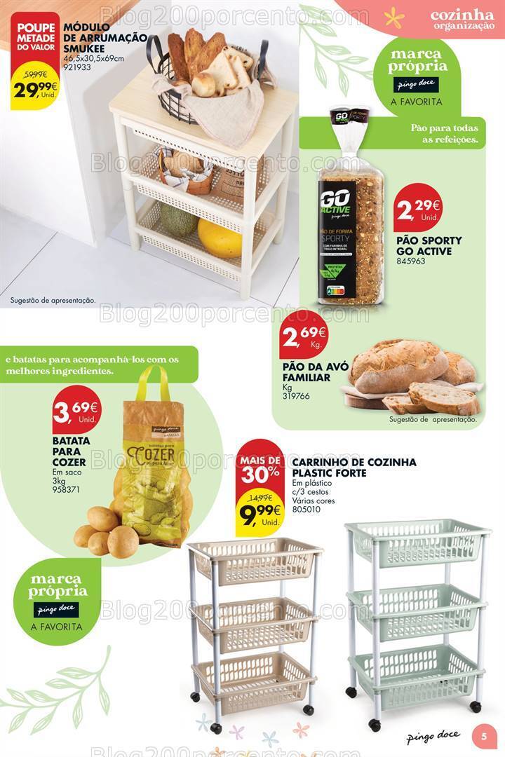 Antevisão Folheto PINGO DOCE Bazar Primavera Promoções de 2 abril a 6 maio