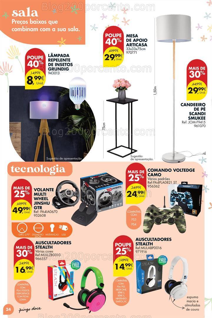 Antevisão Folheto PINGO DOCE Bazar Primavera Promoções de 2 abril a 6 maio