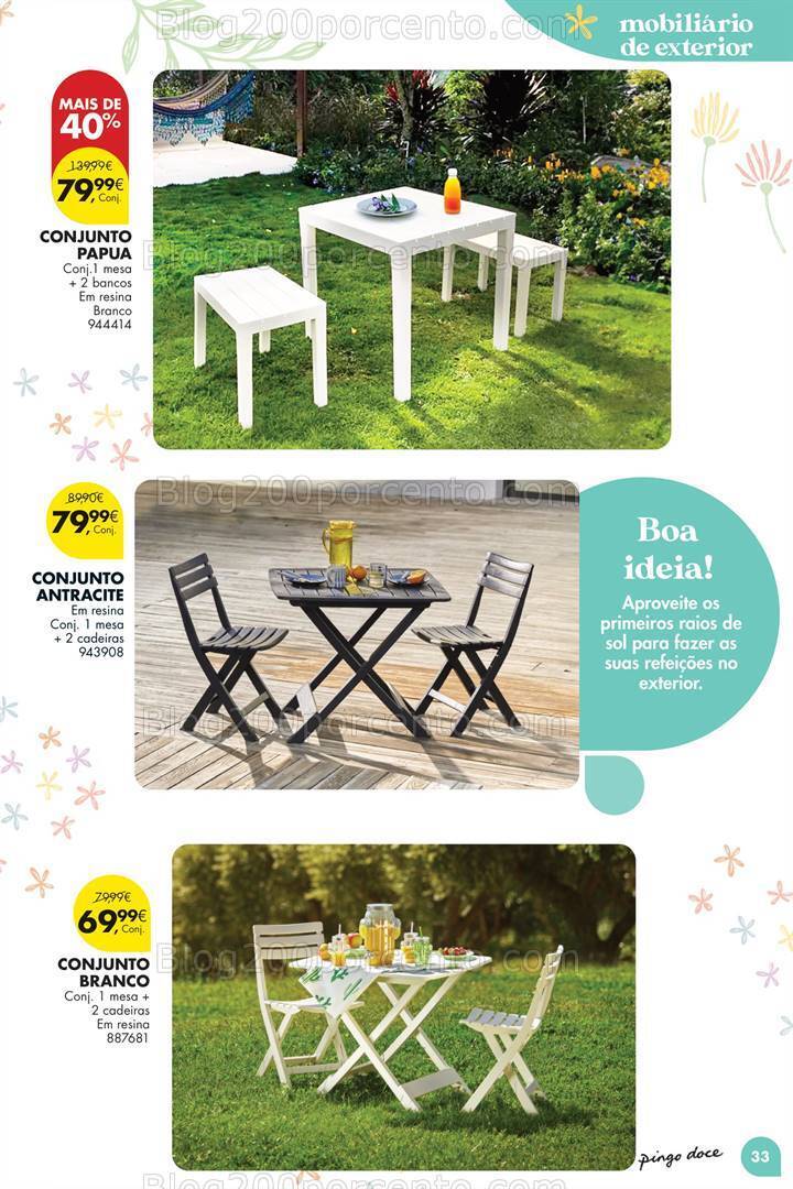 Antevisão Folheto PINGO DOCE Bazar Primavera Promoções de 2 abril a 6 maio