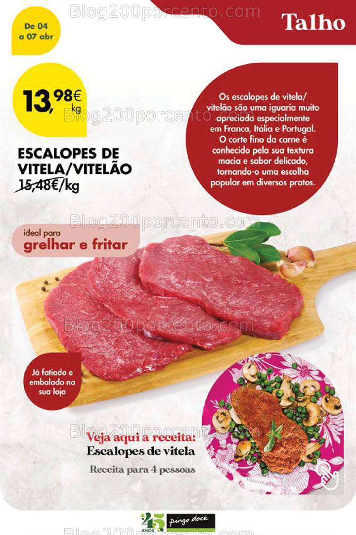 Antevisão Folheto PINGO DOCE Promoções Fim de Semana - 5 e 6 abril