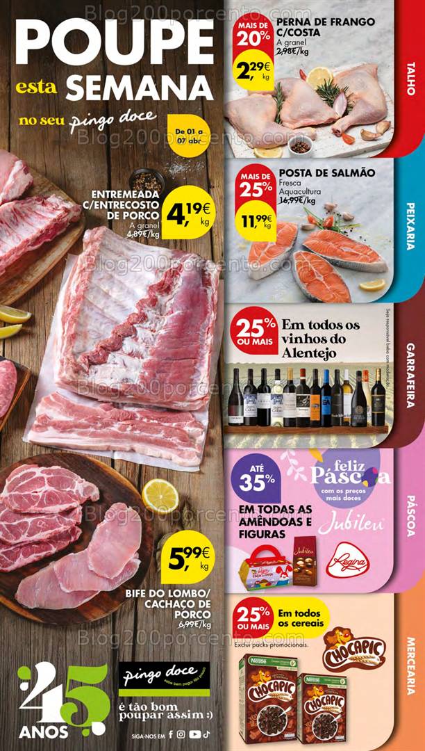 Antevisão Folheto PINGO DOCE Lojas Pequenas Promoções de 1 a 7 abril
