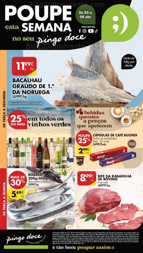 Antevisão Folheto PINGO DOCE Lojas Grandes Promoções de 2 a 8 abril