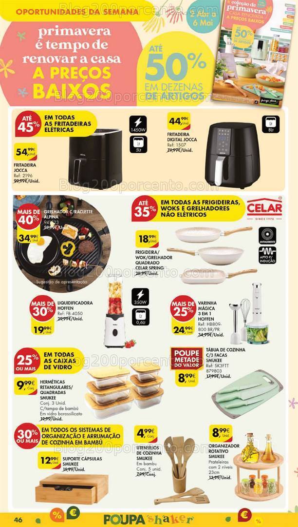 Antevisão Folheto PINGO DOCE Bazar Grandes Promoções de 2 a 8 abril