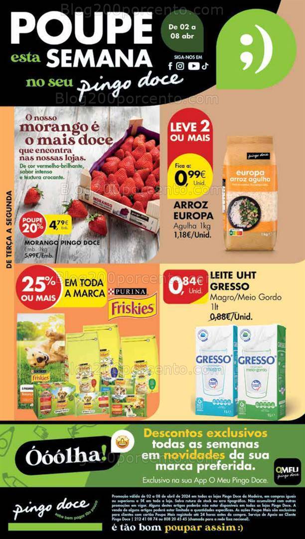 Antevisão Folheto PINGO DOCE Madeira Promoções de 2 a 8 abril