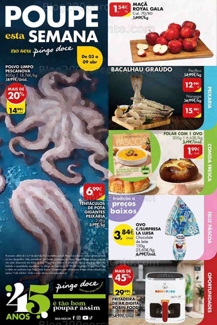Antevisão Folheto PINGO DOCE Açores Promoções de 3 a 9 abril