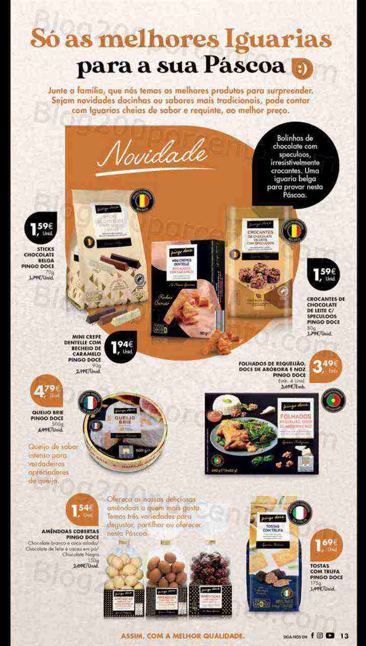 Antevisão Folheto PINGO DOCE Promoções de 4 a 10 abril