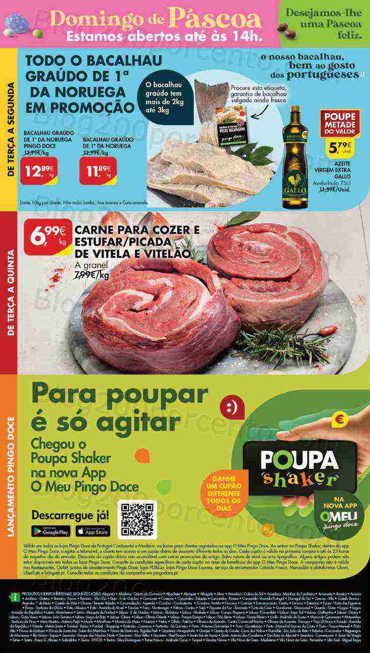 Antevisão Folheto PINGO DOCE Lojas Grandes Promoções de 4 a 10 abril