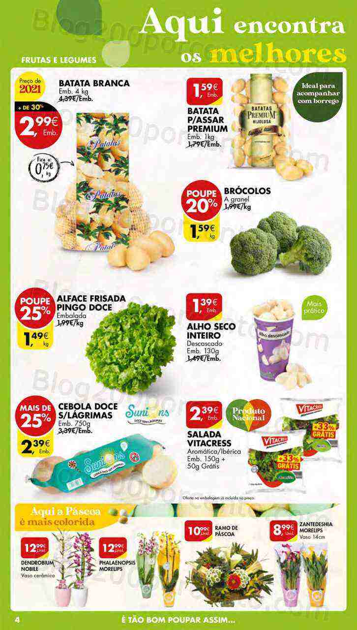 Antevisão Folheto PINGO DOCE Lojas Pequenas Promoções de 4 a 10 abril