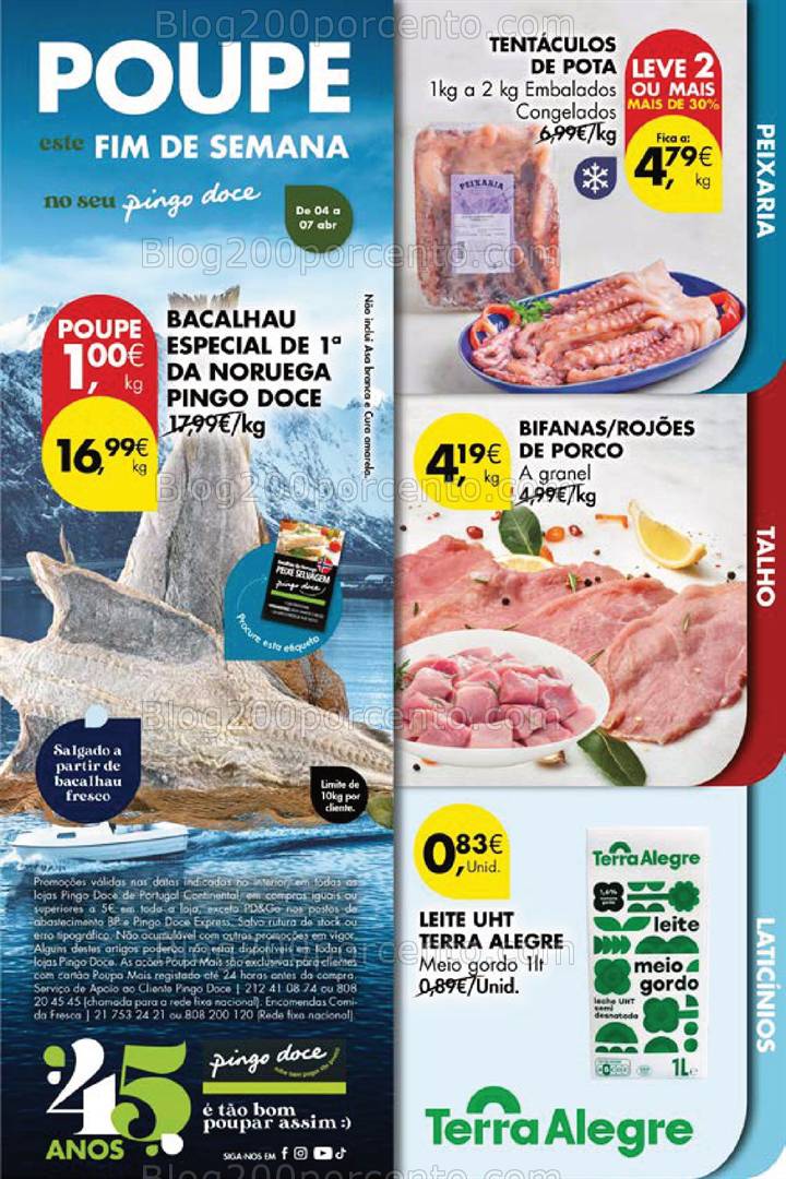 Antevisão Folheto PINGO DOCE Promoções Fim de Semana - 4 a 7 abril