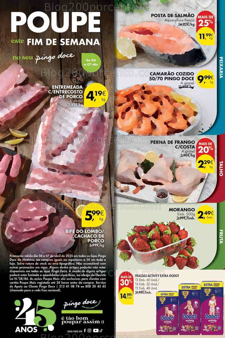 Antevisão Folheto PINGO DOCE Madeira Promoções Fim de Semana - 4 a 7 abril