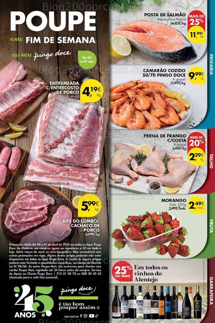 Antevisão Folheto PINGO DOCE Madeira Promoções Fim de Semana - 4 a 7 abril