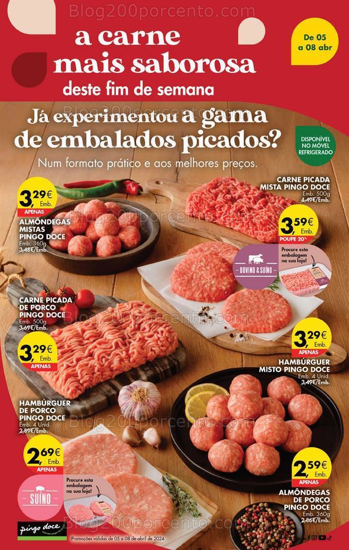 Antevisão Folheto PINGO DOCE Promoções de 5 a 8 abril