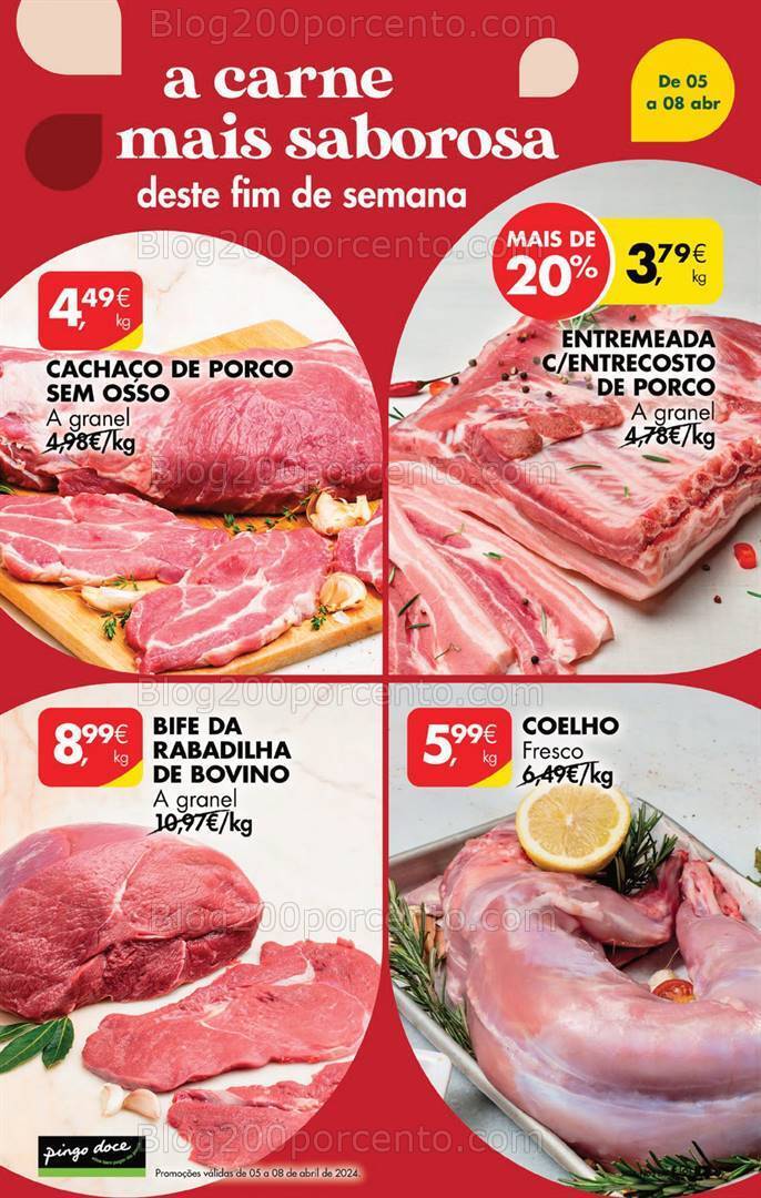 Antevisão Folheto PINGO DOCE Promoções de 5 a 8 abril