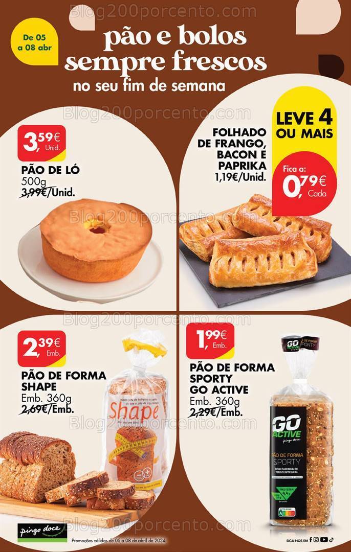 Antevisão Folheto PINGO DOCE Promoções de 5 a 8 abril
