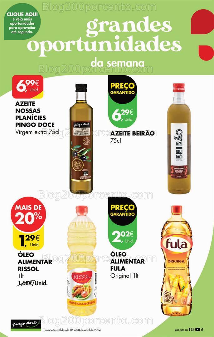 Antevisão Folheto PINGO DOCE Promoções de 5 a 8 abril