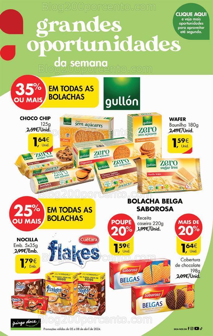 Antevisão Folheto PINGO DOCE Promoções de 5 a 8 abril