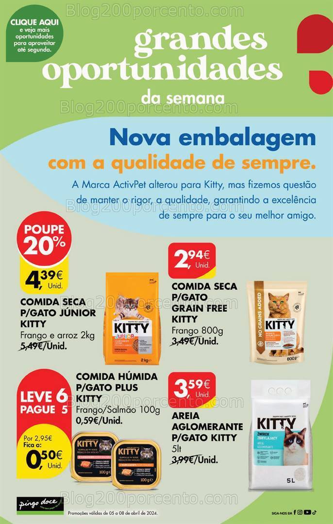 Antevisão Folheto PINGO DOCE Promoções de 5 a 8 abril