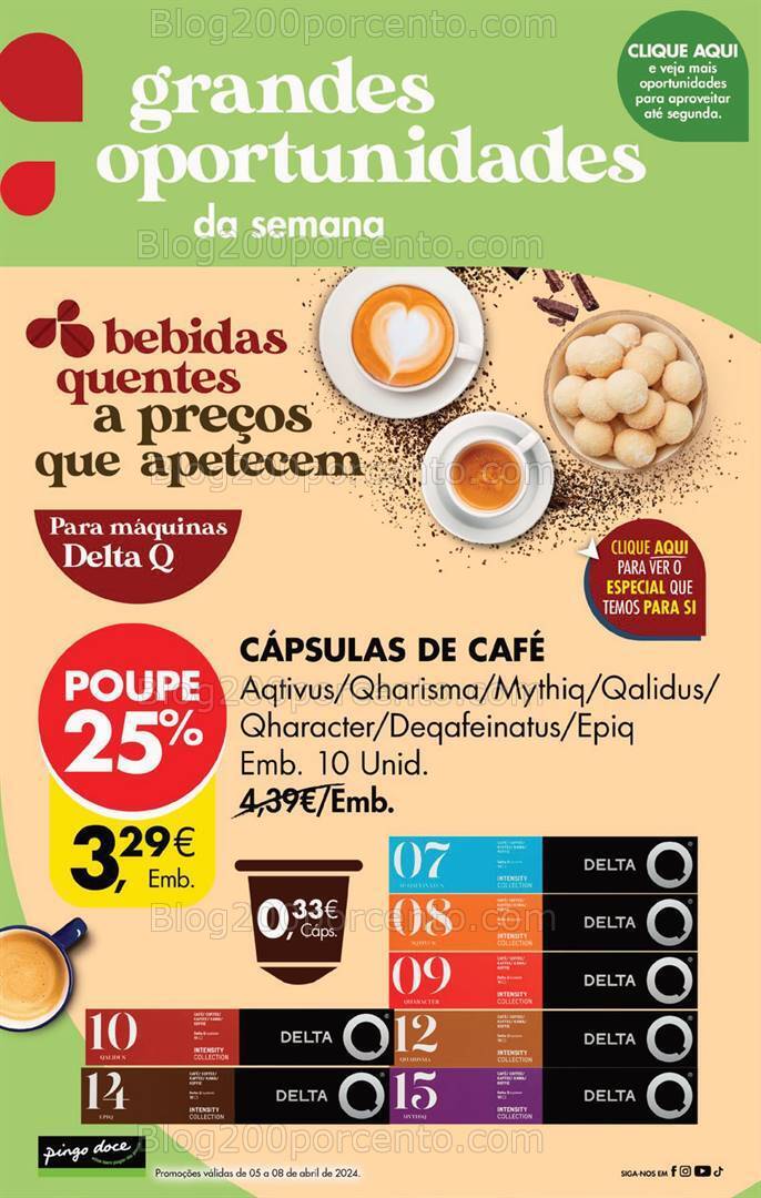 Antevisão Folheto PINGO DOCE Promoções de 5 a 8 abril