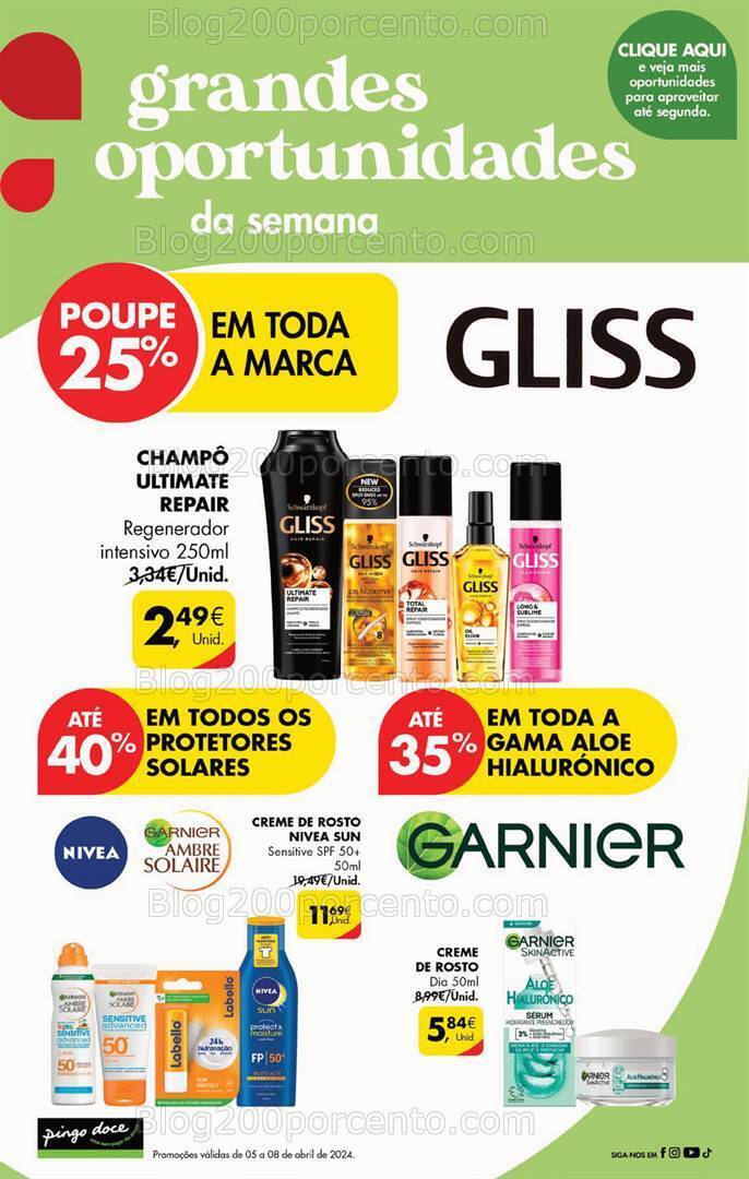 Antevisão Folheto PINGO DOCE Promoções de 5 a 8 abril