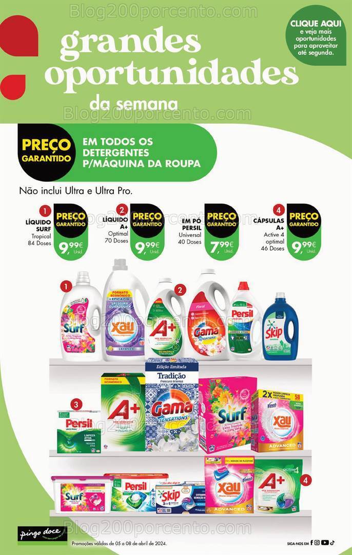 Antevisão Folheto PINGO DOCE Promoções de 5 a 8 abril