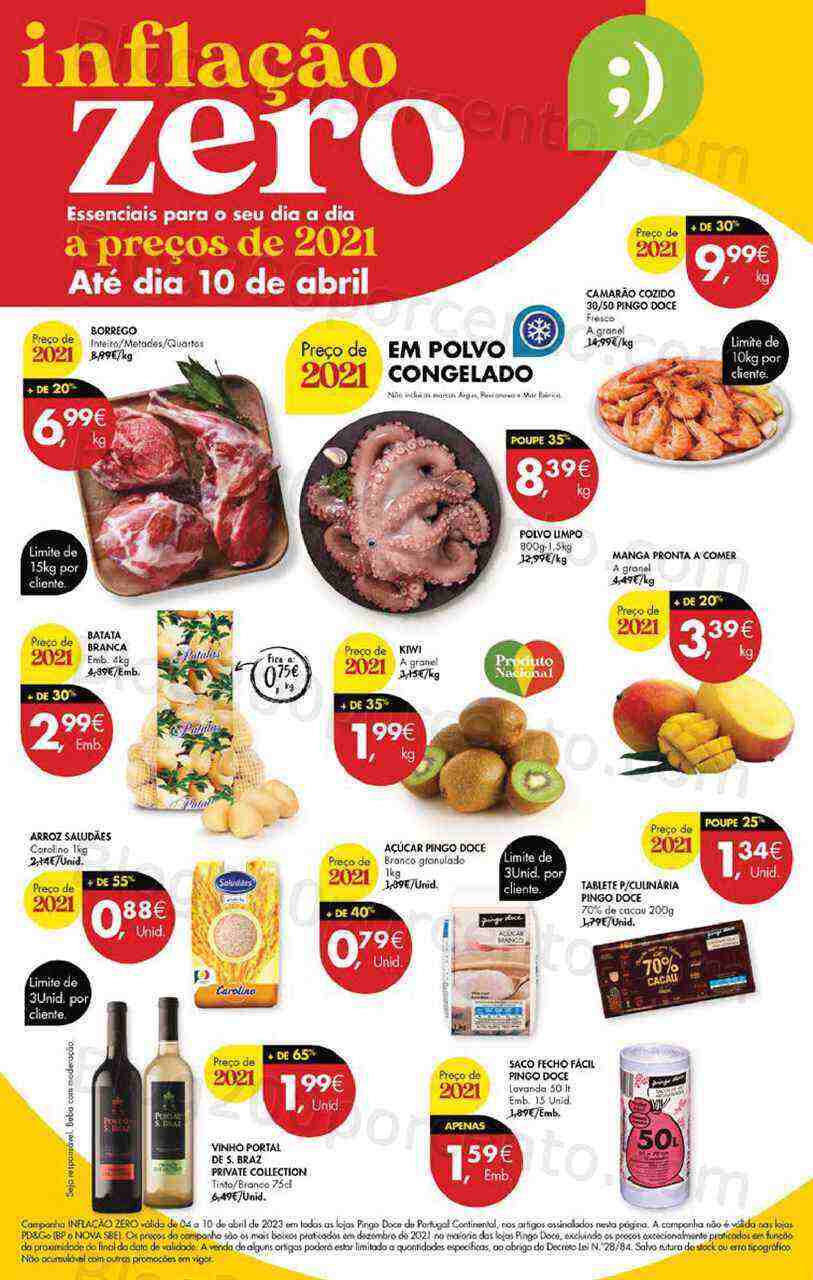 Antevisão Folheto PINGO DOCE Promoções Fim de Semana - 6 a 10 abril