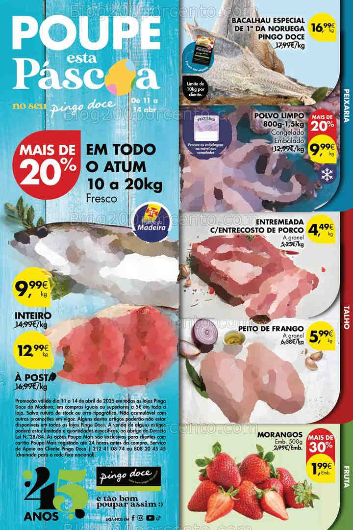 Antevisão Folheto PINGO DOCE Madeira Promoções Fim de Semana - 11 a 14 abril