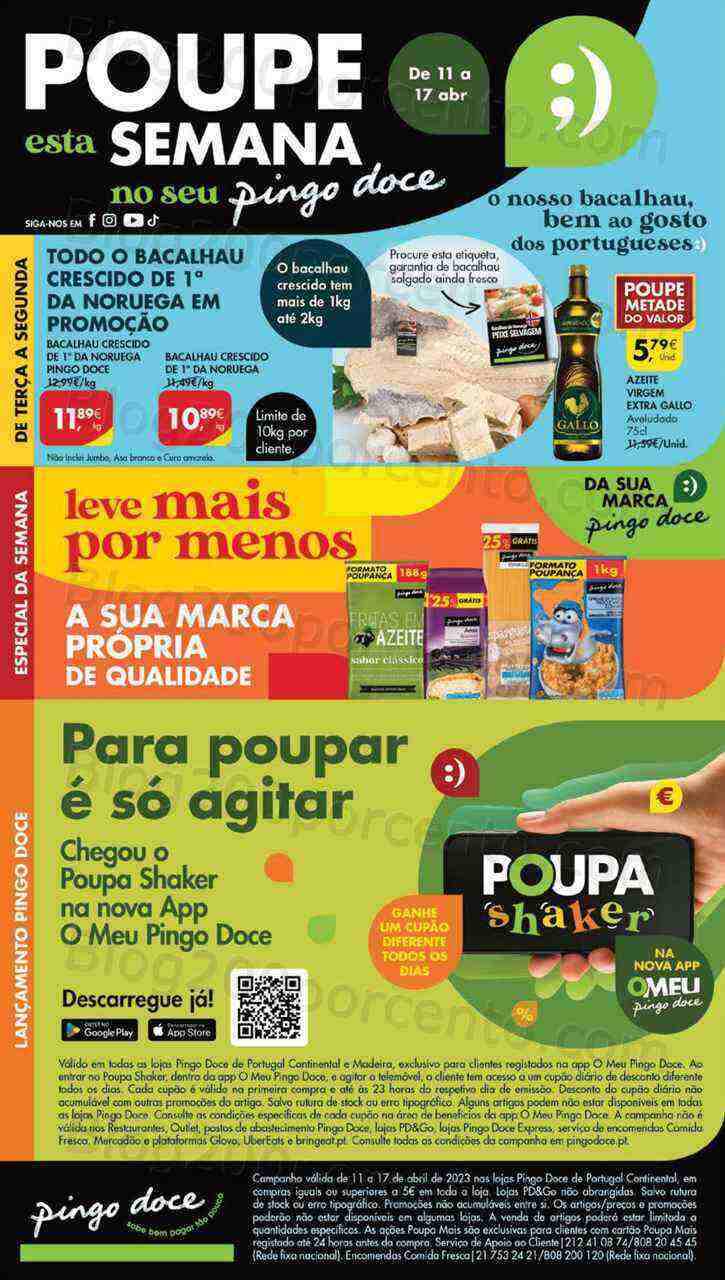 Antevisão Folheto PINGO DOCE Lojas Grandes Promoções de 11 a 17 abril