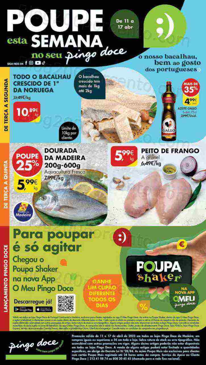 Antevisão Folheto PINGO DOCE Madeira Promoções de 11 a 17 abril