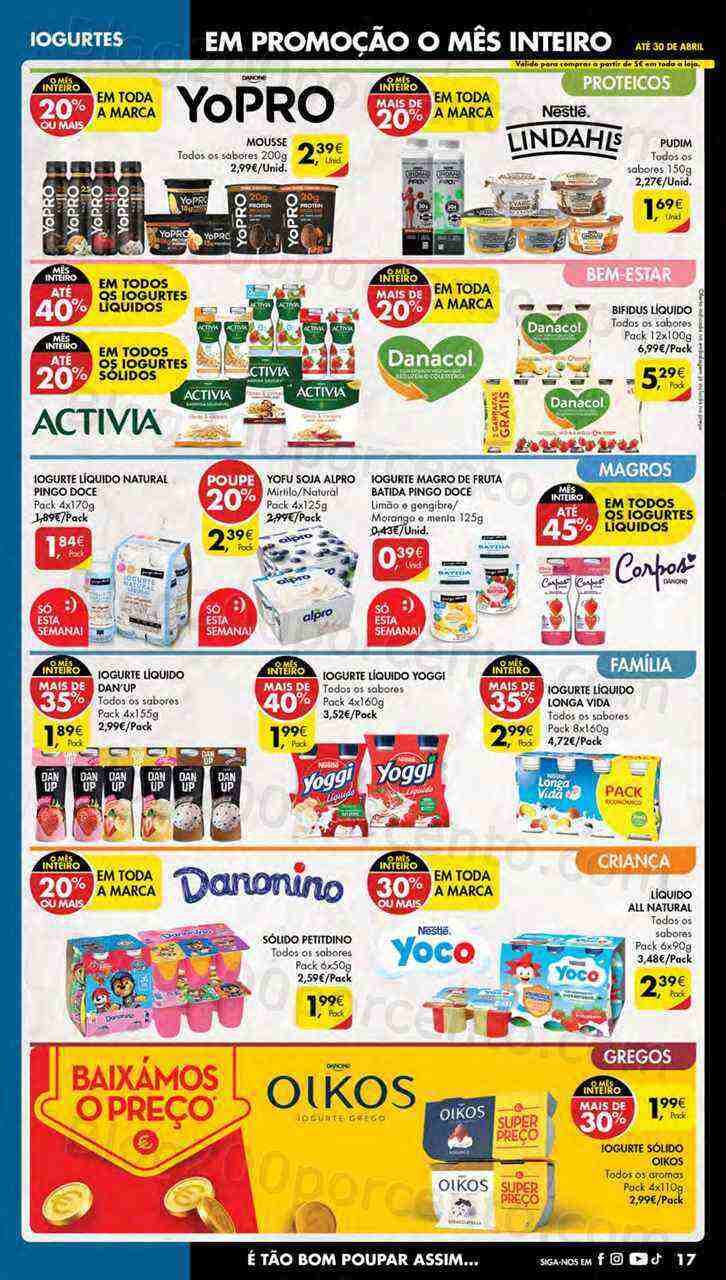 Antevisão Folheto PINGO DOCE Lojas Pequenas Promoções de 11 a 17 abril