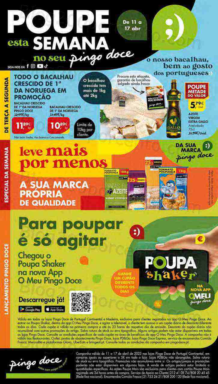 Antevisão Folheto PINGO DOCE Lojas Pequenas Promoções de 11 a 17 abril