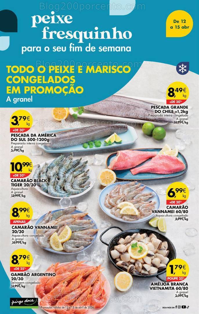 Antevisão Folheto PINGO DOCE Promoções de 12 a 15 abril