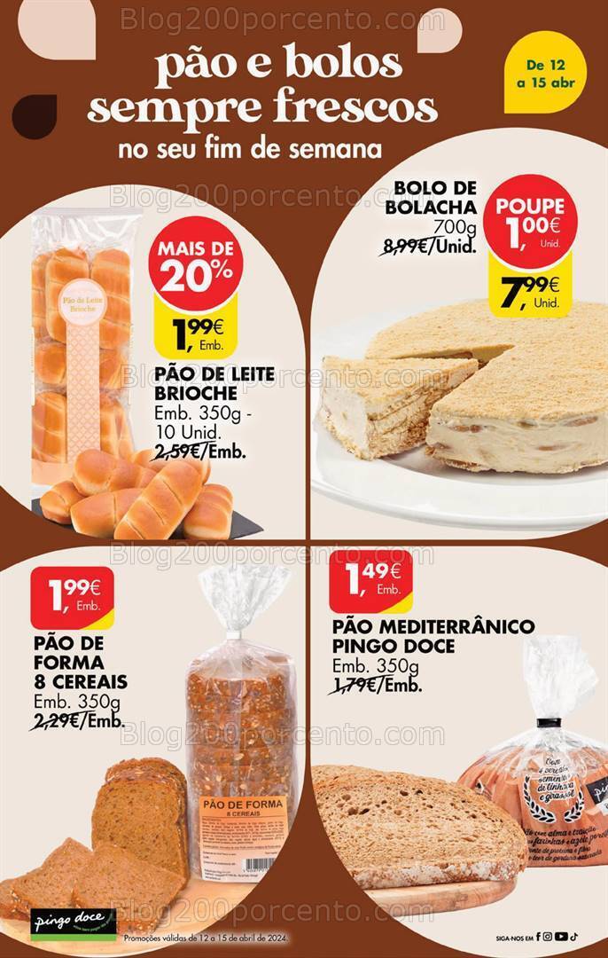 Antevisão Folheto PINGO DOCE Promoções de 12 a 15 abril