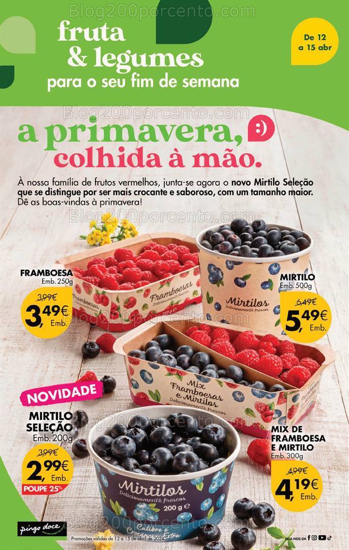 Antevisão Folheto PINGO DOCE Promoções de 12 a 15 abril